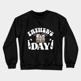 Fathers Day Siblings Gift Crewneck Sweatshirt